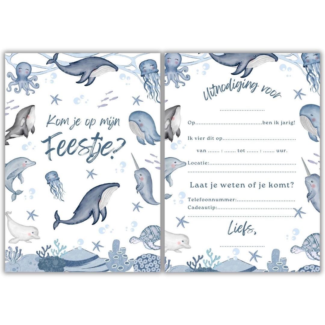 Kinderfeestje-Uitnodigingen-Kinderfeest-Uitnodiging-oceaan