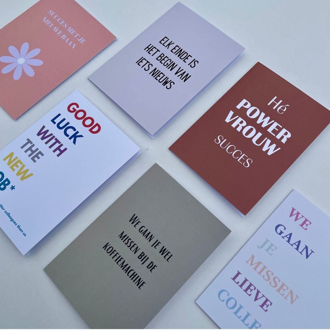 kaart-nieuwe-baan-afscheid-collega-kaart-kaartenset
