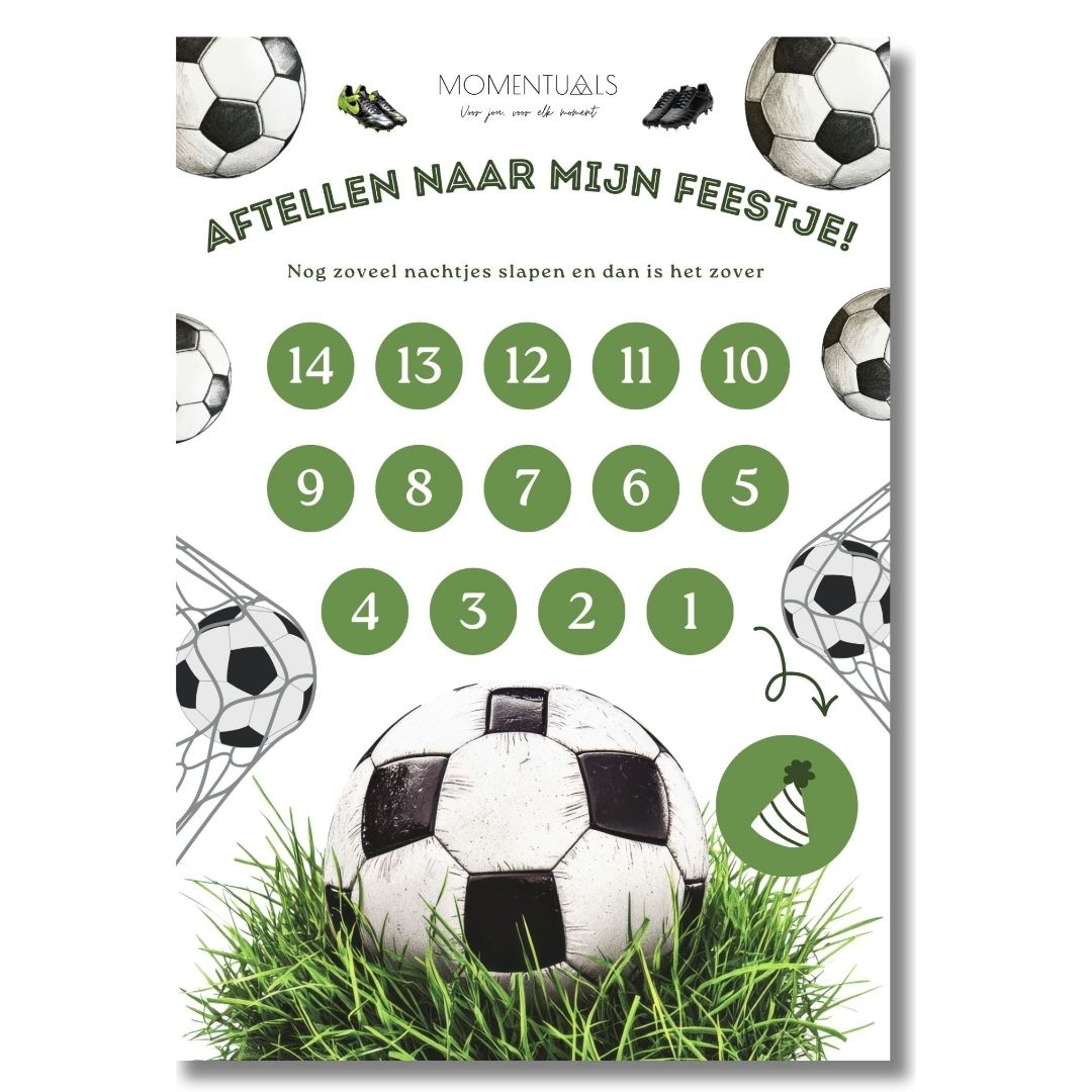 Aftelkalender Verjaardag Voetbal 
