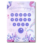 Aftelkalender verjaardag zeemeermin thema