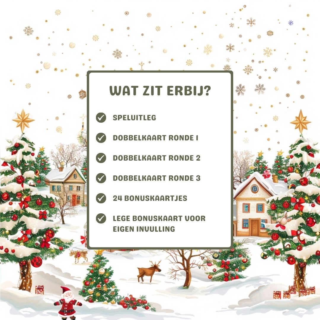 dobbelspel voor kerst inhoud