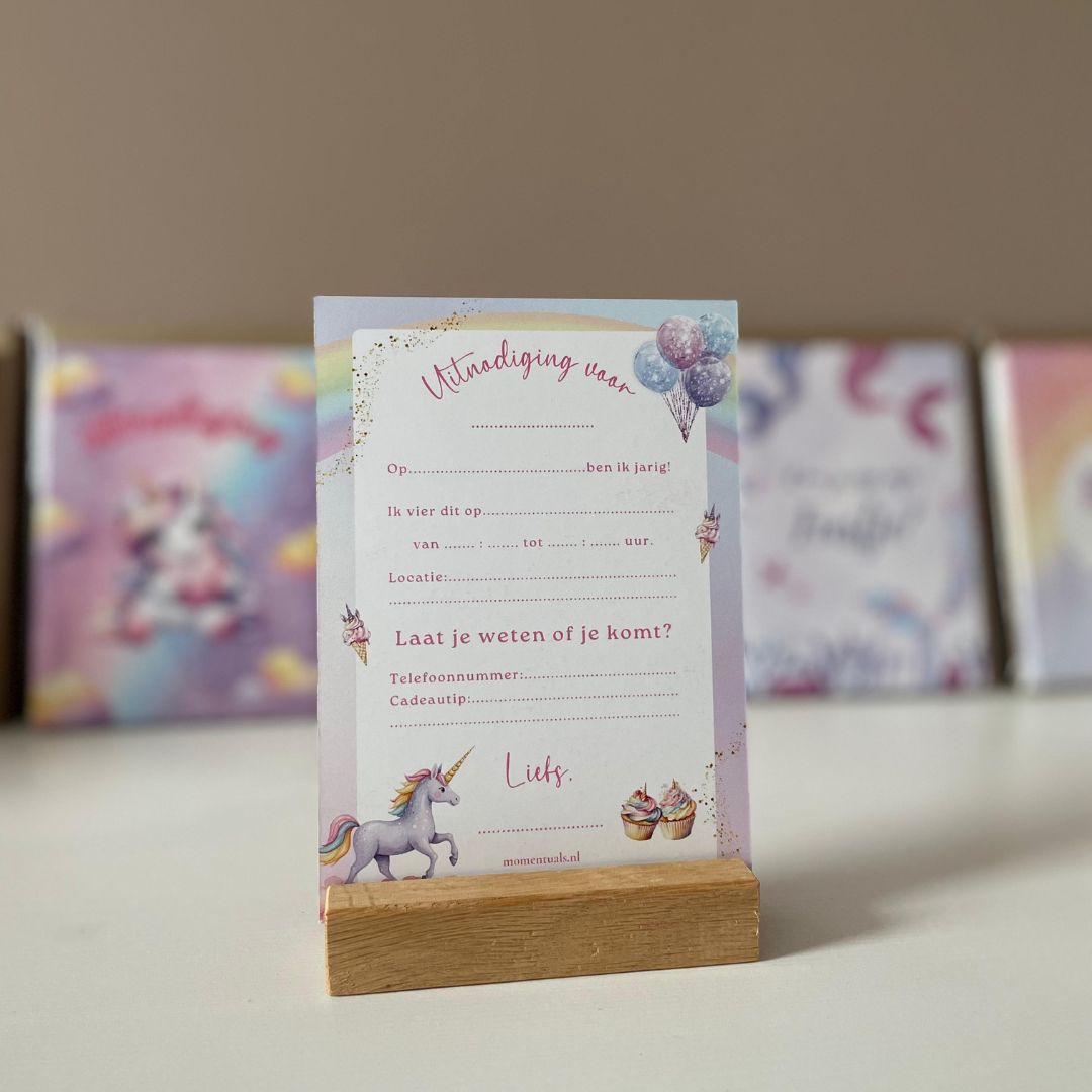 uitnodiging-kinderfeest-uitnodigen-kinderfeestje-Unicorn-uitnodiging-uitnodigingskaartjes-eenhoorn