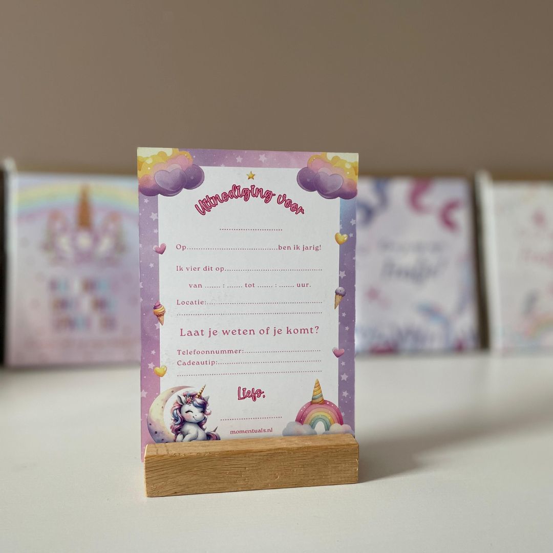 uitnodiging-kinderfeest-uitnodigen-kinderfeestje-Unicorn-uitnodiging-uitnodigingskaartjes-eenhoorn