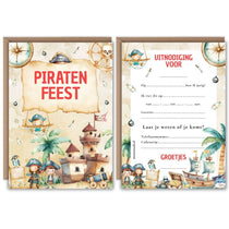 Kinderfeestje-uitnodigingen-Uitnodiging-Kinderfeest-Piraten-Thema-Uitnodiging-Piraat