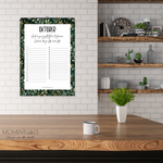 Verjaardagskalender zonder jaartal – ongedateerd en herbruikbaar met elegant Momentuals Midnight Garden design vol kleurrijke bloemen