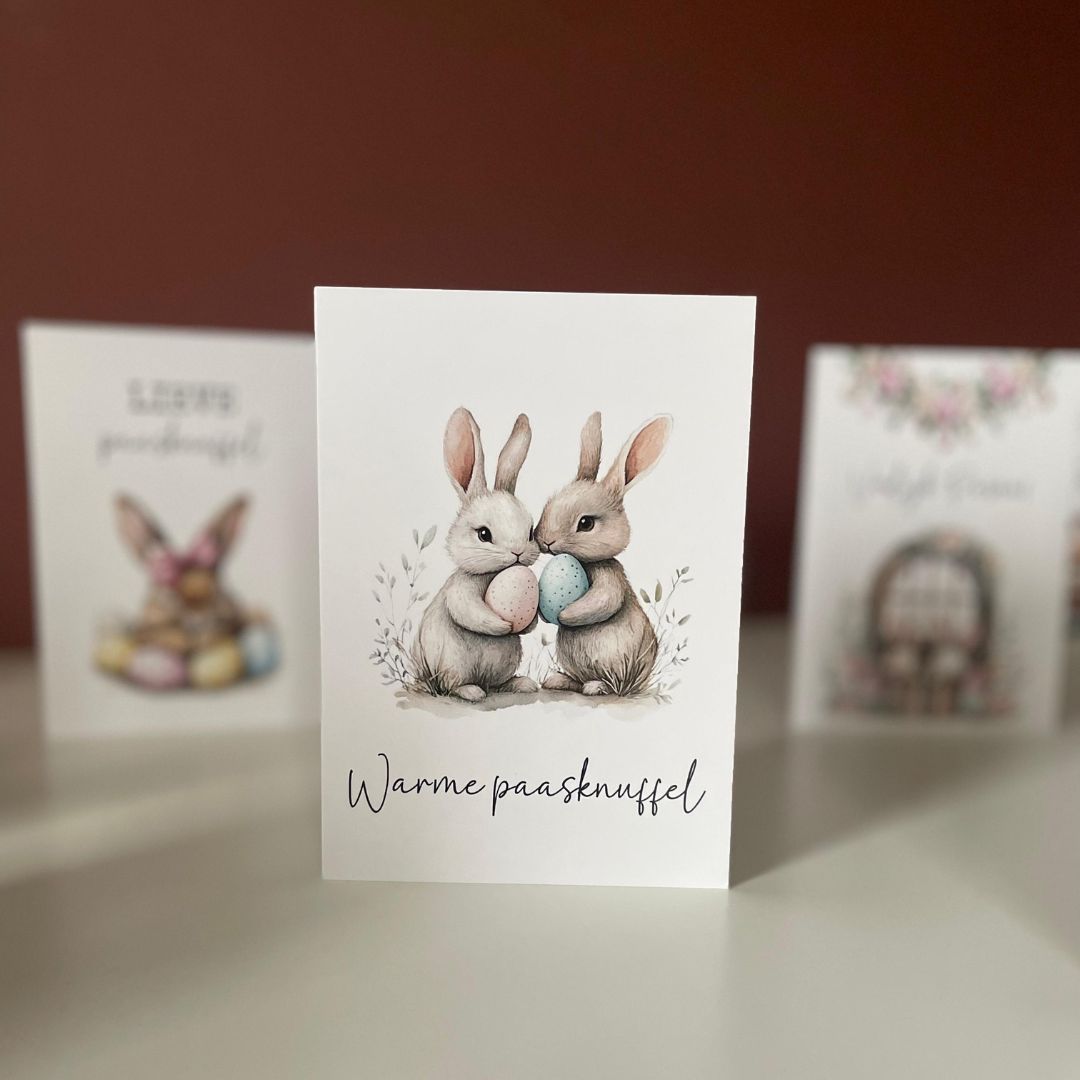 Vrolijk Pasen met paashaas - Paaskaarten Vrolijk Pasen met paashaas - Paaskaarten