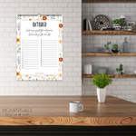 Verjaardagskalender wc zonder jaartal – ongedateerd en herbruikbaar met elegant Spring Floral design vol kleurrijke bloemen