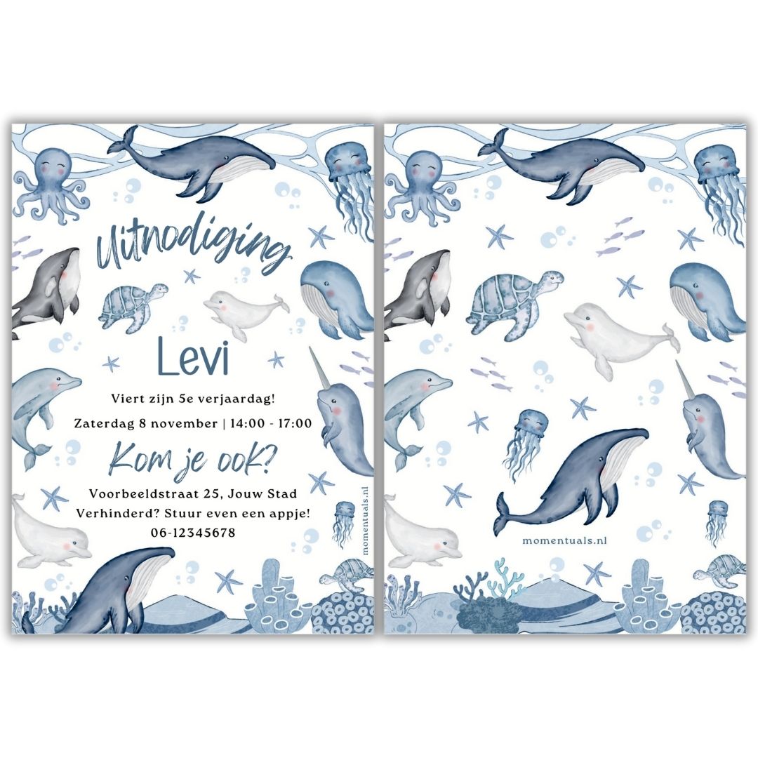 Uitnodiging-Kinderfeestje-zelf-maken-diy-personaliseerbaar-oceaan-thema
