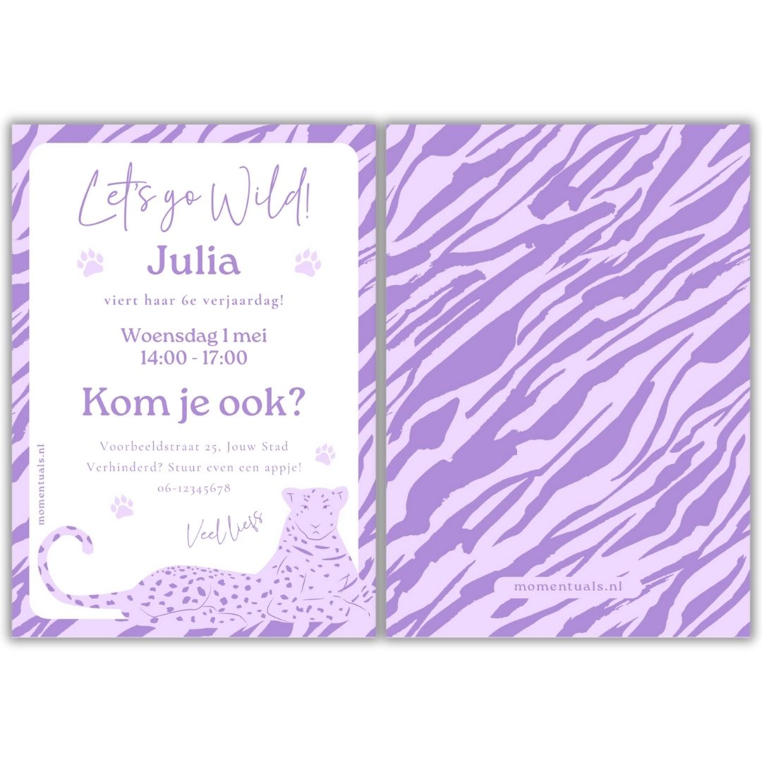 Uitnodiging-Kinderfeestje-zelf-maken-canva-panter-paars