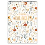 Verjaardagskalender wc zonder jaartal – ongedateerd en herbruikbaar met elegant Spring Floral design vol kleurrijke bloemen hema
