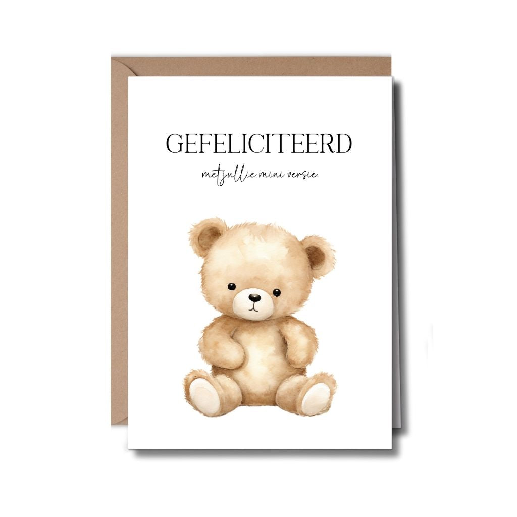 Wenskaart-kaartje-felicitatie-geboorte-gefeliciteerd-beertje