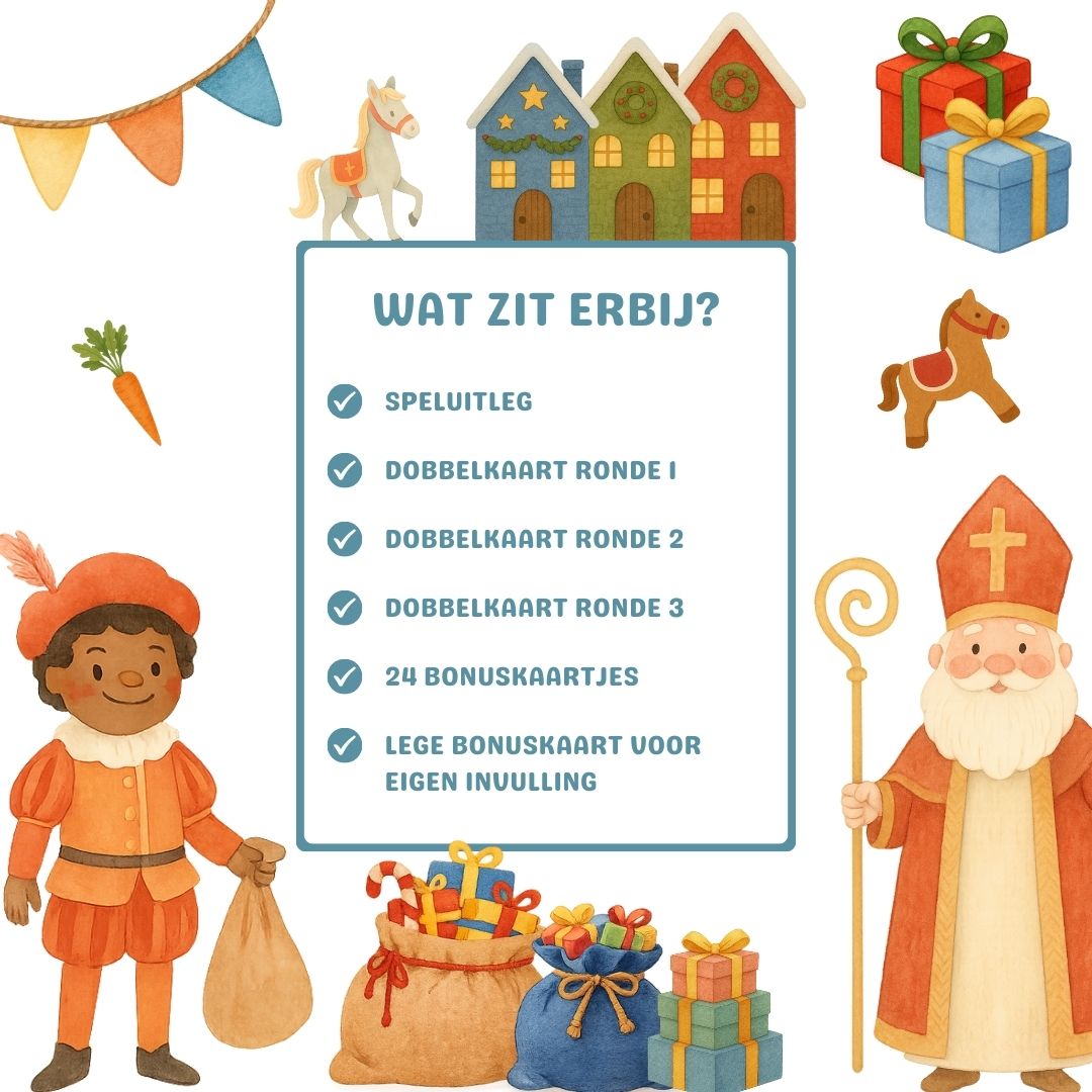 sinterklaas dobbelspel pakjesavond inhoud