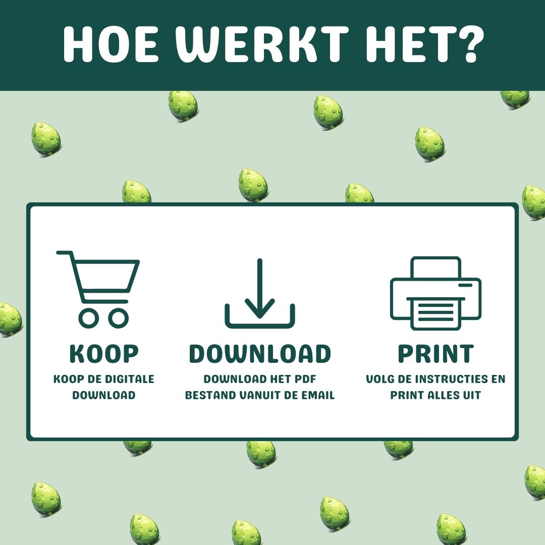 Uitleg hoe de dino opdrachten bingo werkt tijdens een kinderfeestje