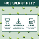 Uitleg hoe de dino opdrachten bingo werkt tijdens een kinderfeestje